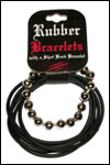 Rubber Bracelets with Shot Bead Bracelet